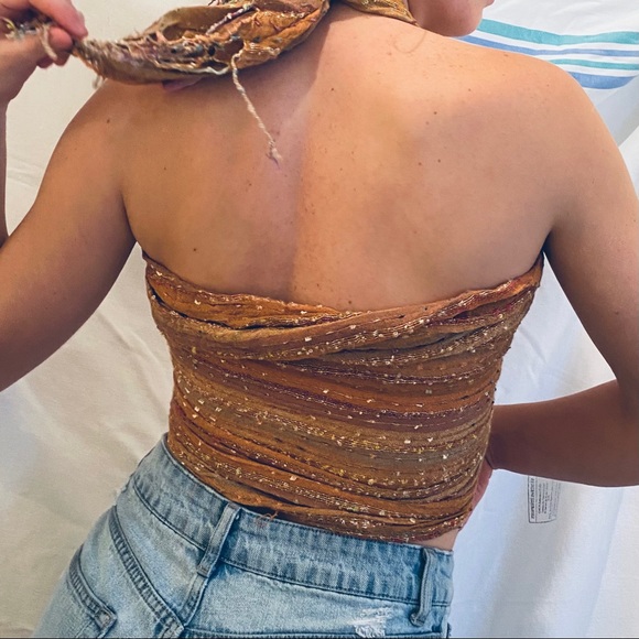 Versatile multicoloured scarf/wraparound - Picture 4 of 4